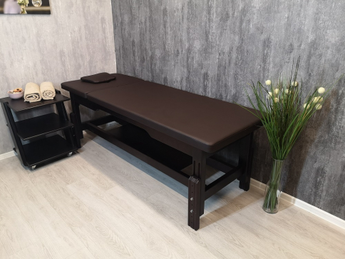 Кушетка массажная деревянная WCO1IZM из бука, ширина 65 см (цвета оббивки в ассортименте) - 2